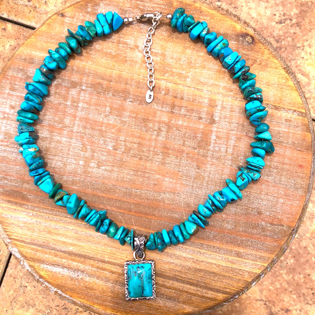 Barse Turquoise Sterling Necklace 75$